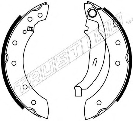 TRUSTING 7235 Brake Shoe Set